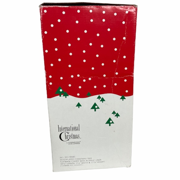 International Christmas Silverware Holder, Silver - Picture 2 of 7